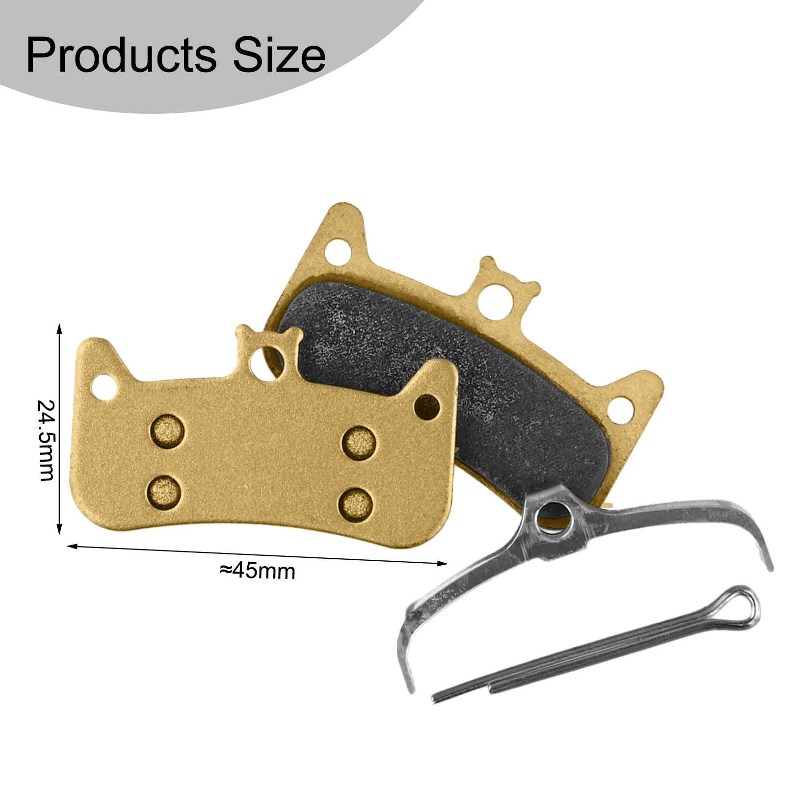 Mountain Bike Disc Brake For pads Compatible with CURA4 High Copper Content Short Run In Period for Quick Performance