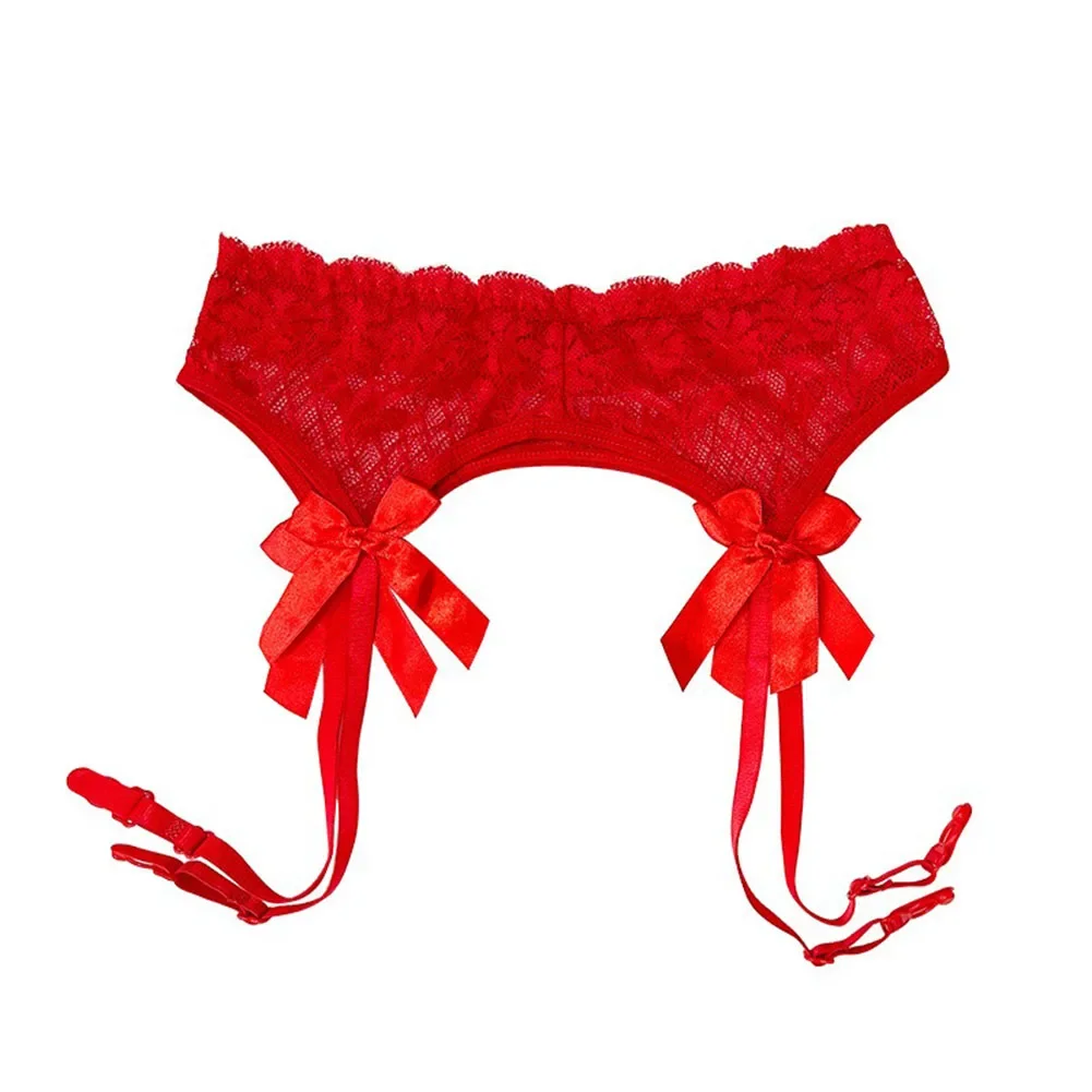 

Dazzling adjustable lace garter belts that feature a stunning bow design to be worn by women who prefer For High stockings
