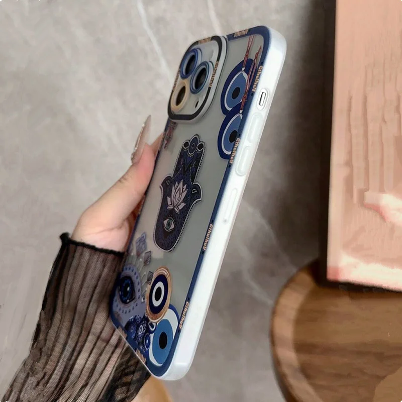 Octopus Eye Pattern Phone Case For iPhone 16 Pro Max Cases iPhone 15 14 13 12 11 Pro Max XS X XR 7 8 Plus Soft Shockproof Cover