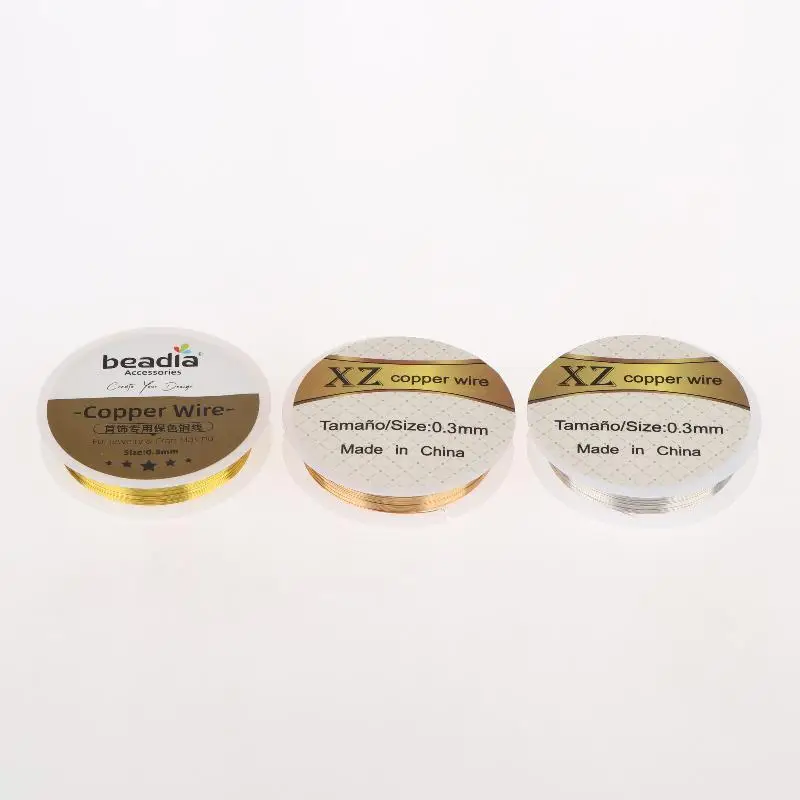 1Roll 0.3Mm 14.5M Copper Beading Wire For DIY Bracelet Necklace Jewelry Making Craft String Cord Accessory Kit