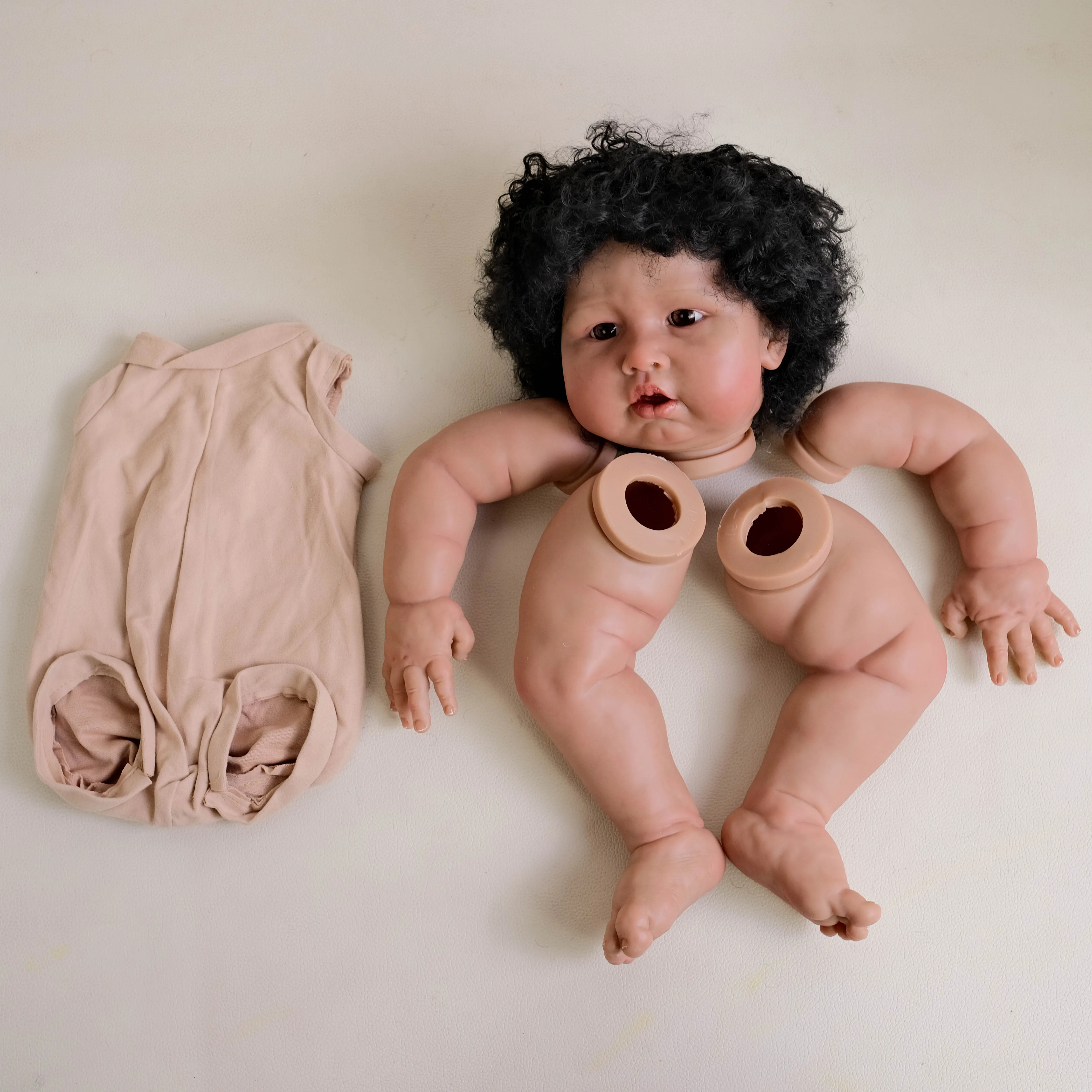 Kit de boneca reborn npk de 24 polegadas, pardal azul, vinil macio, acessórios realistas diy para criar bonecas reborn realistas