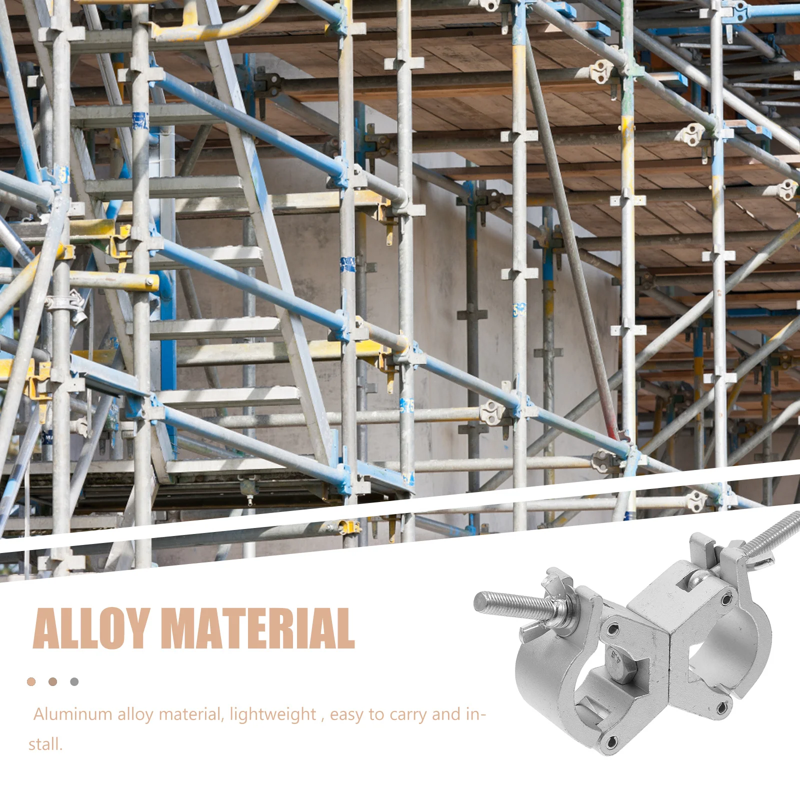 ステージフッククランプ アルミ合金 360 °   回転式デュアルリングライトトラス取り付けブラケットDJ照明ポールクランプトラス