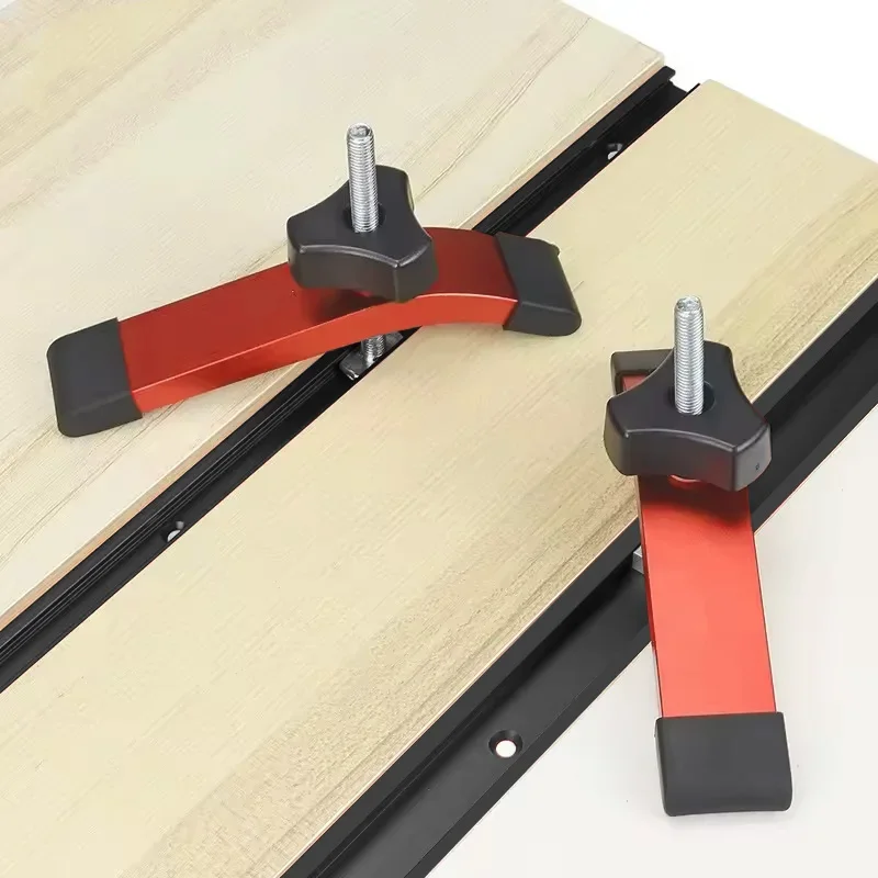 2pc 300-800mm T30 T-track Slot Miter Track Jig Alat Pertukangan Kayu DIY Miter Gauge Guide Chute untuk Meja Gergaji Router