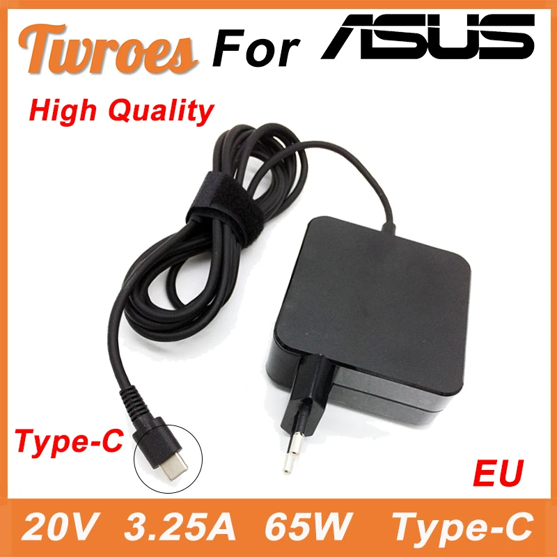 65W Max USB C Type C Laptop Phone Charger Power Adapter For MacBook ASUS ZenBook Lenovo Dell Xiaomi air HP Sony Power