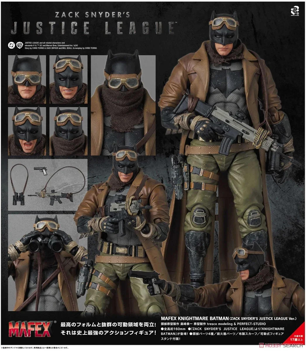 Original Medicom Toy Mafex 260 Knightmare Batman No.260 Zack Snyder's Justice League In Stock Anime Action Collection Figures