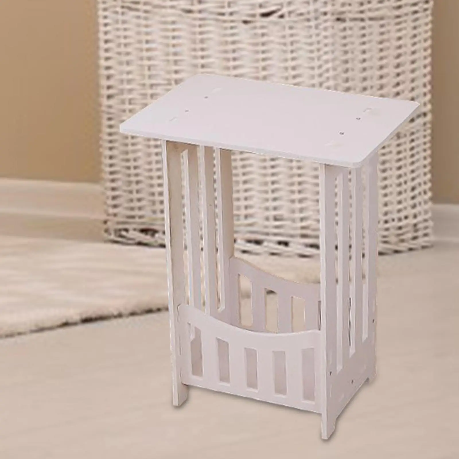 

Side Table Small Bedside Table Home Decor Multipurpose Corner Table End Table for Bathroom Apartment Office Balcony Farmhouse