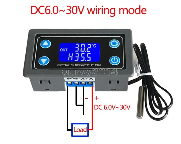Temperature Controller Digital LED Display Heating/Cooling Regulator Thermostat Switch For arduino Board Module