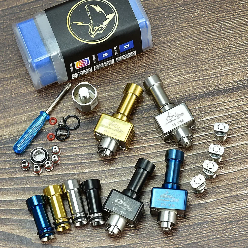 جسر Wolfcoolvape SteamShell Style RBA لخزان Boro / BB / Billet مع 0.8 1.0 1.2 1.5 1.8 مم دبابيس تدفق الهواء Vape RBA #2