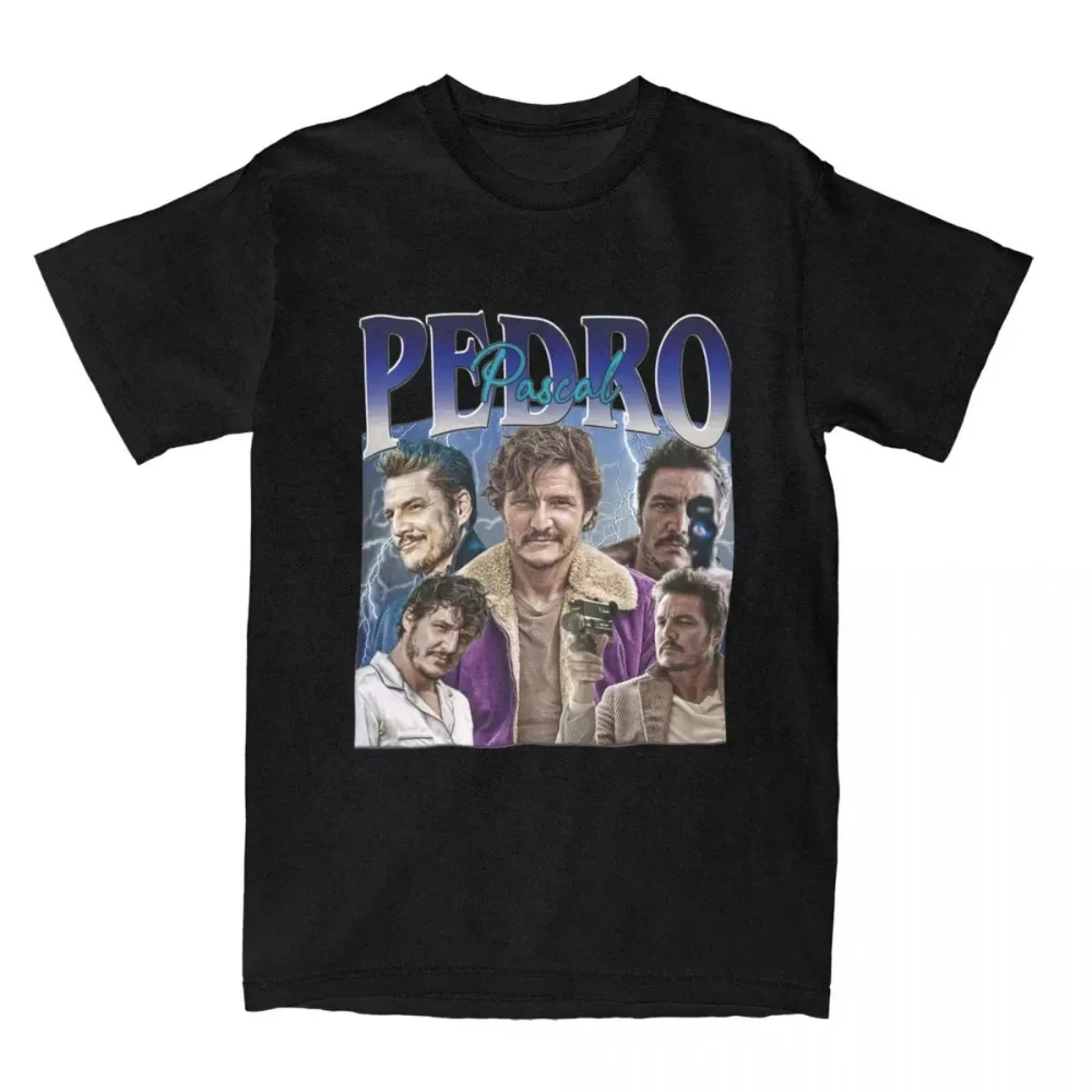 Camiseta Retro Pedro Pascal Bootleg, ropa de calle Unisex, camiseta de manga corta de algodón suave para hombres y mujeres, regalos informales de talla grande
