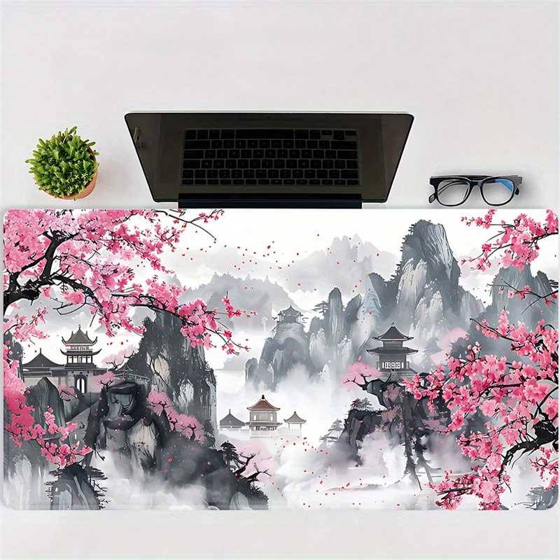 Japan Cherry Blossom Mouse Pad Rubber non-slip Multi-model rectangular table mat Gaming Accessories Keyboard Pads High quality
