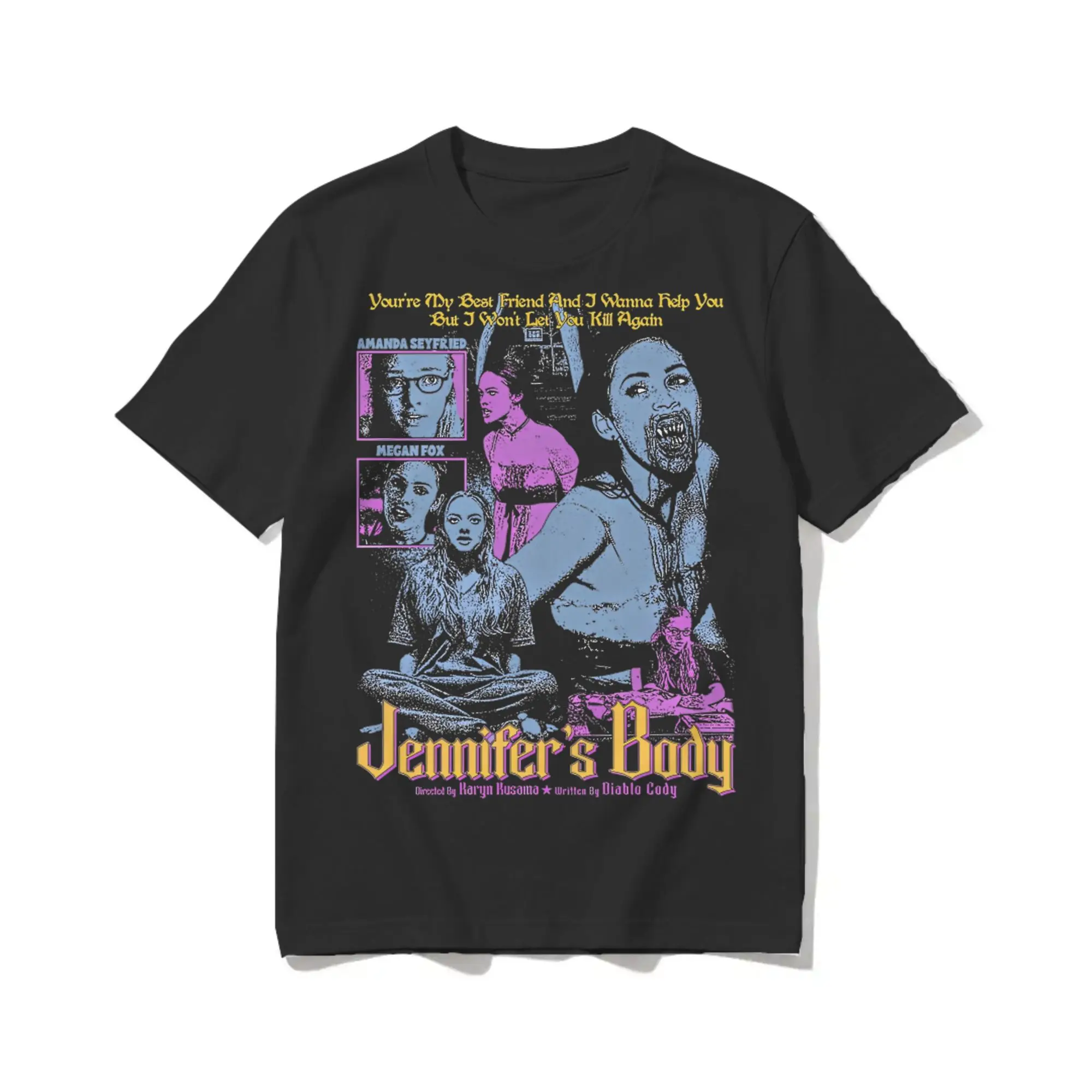 Jennifer's Body Jennifers Body Movie T-Shirt Men Women  Pure Cotton Tee Shirt Crew Neck Short Sleeve T Shirt Unique Clothes
