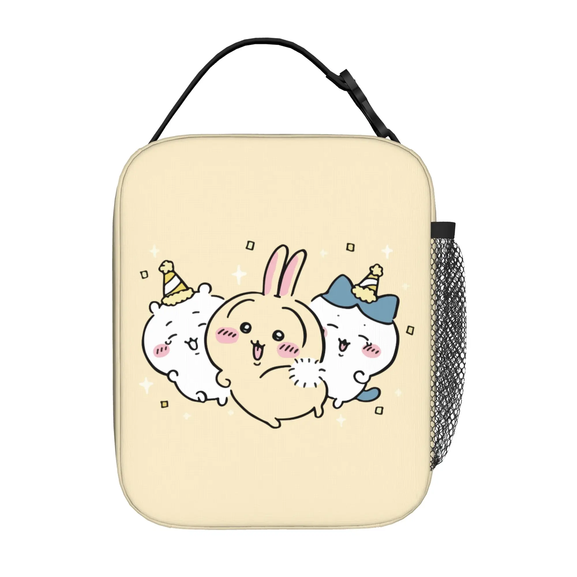 Chiikawas Hachiware Usagi Thermal Insulated Lunch Bag for Work  Portable Food Bag Thermal Cooler Lunch Box