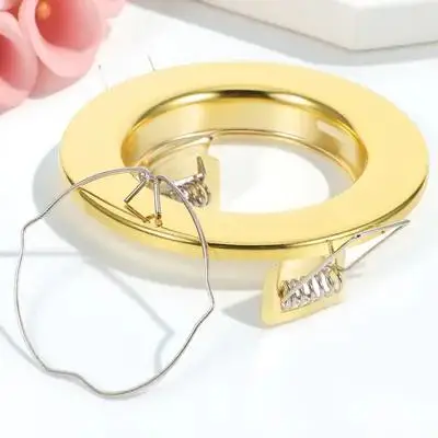 

Metal Recessed Light Trim Cover with Spring Clips for LED Spotlights MR16 Canned Lighting Installation Decorative Ring