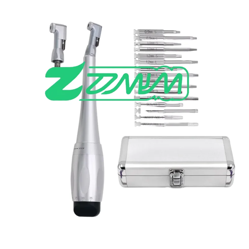 

den tal Universal imp lant Torque With 16pcs Drivers Wrench dent istry Latch Head Handpiece 5 to 35 N.cm den tal Instrument