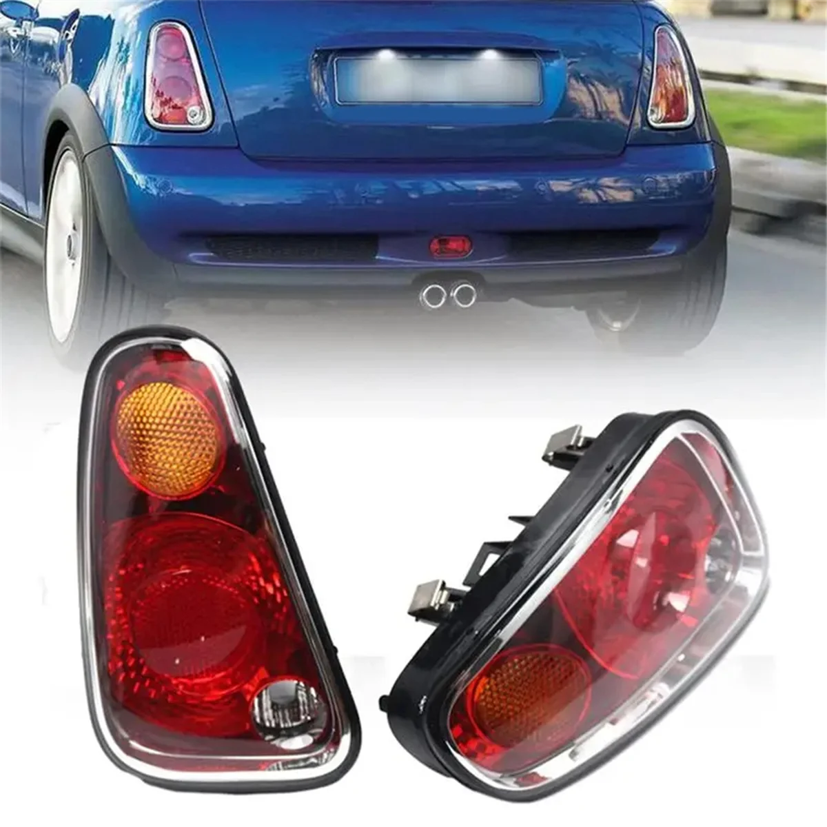 Tail Light Rear Signal Lamp Assembly Without Bulb for BMW MINI Cooper R50 R52 R53 04-08 63217166955