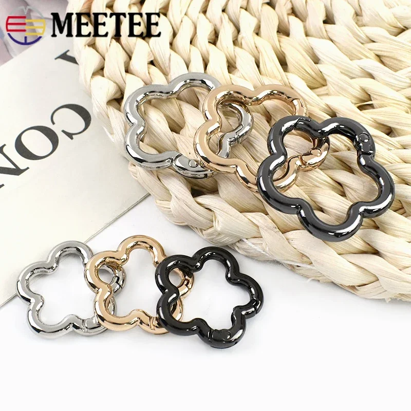 

5/10Pcs 3.5/4mm Openable Snap Buckle Keychain Carabiner Clip Clasp Garment Decor Spring Metal Buckles DIY Hardware Accessories