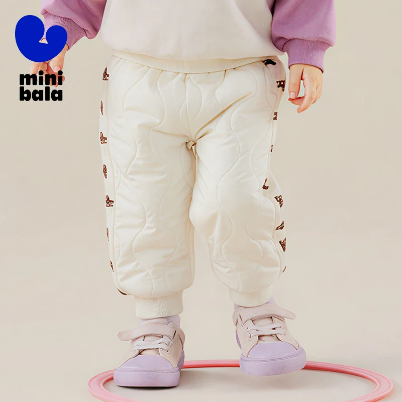 

Миниатюрные штаны для мальчиков и девочек, зимние плотные детские штаны с защитой живота, теплые длинные пуховые штаны «три в одном» для младенцев