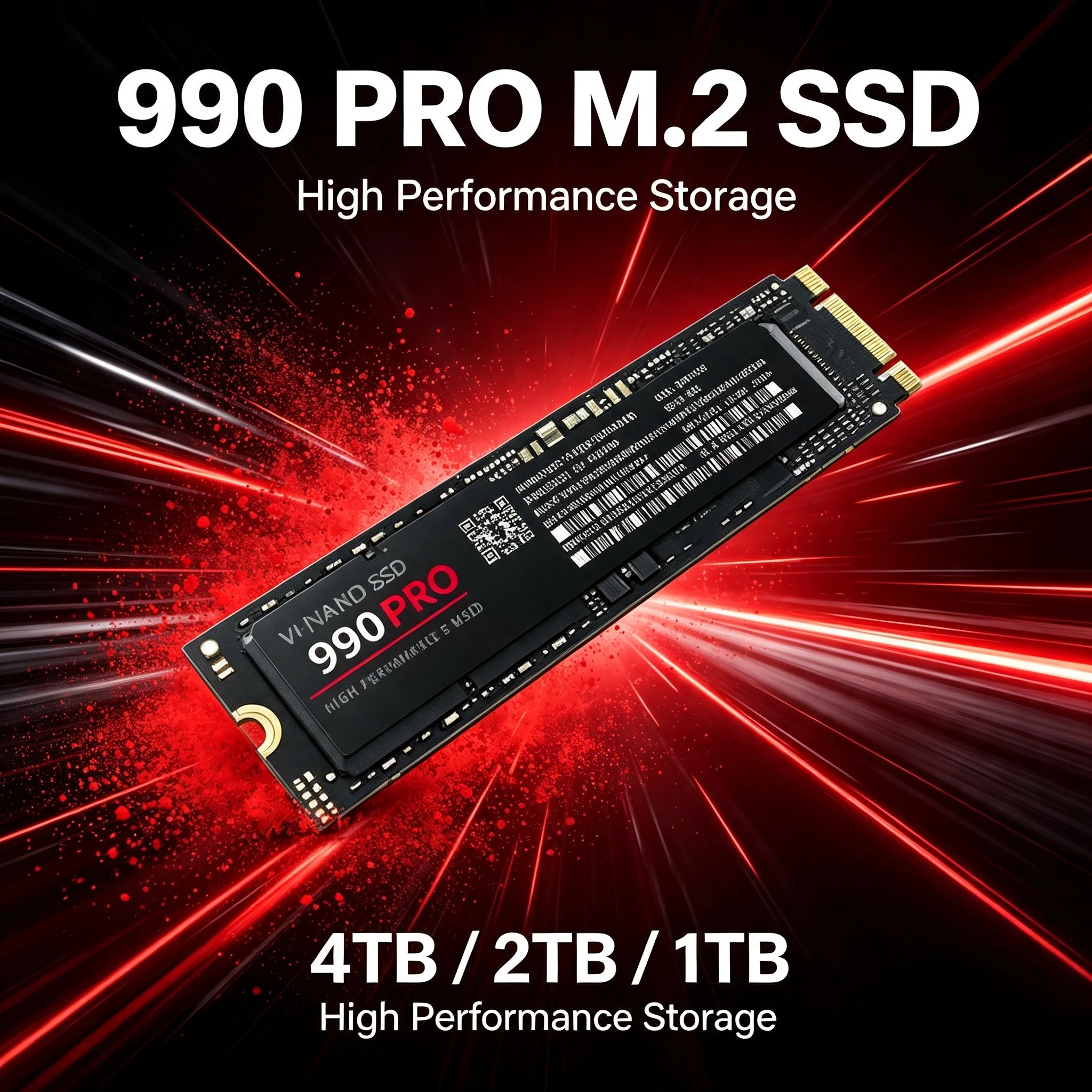 La nueva unidad de estado sólido (SSD) 990 ProM2 de 1TB/2TB/4TB/NGFF de alta velocidad y estable para computadoras de escritorio y portátiles