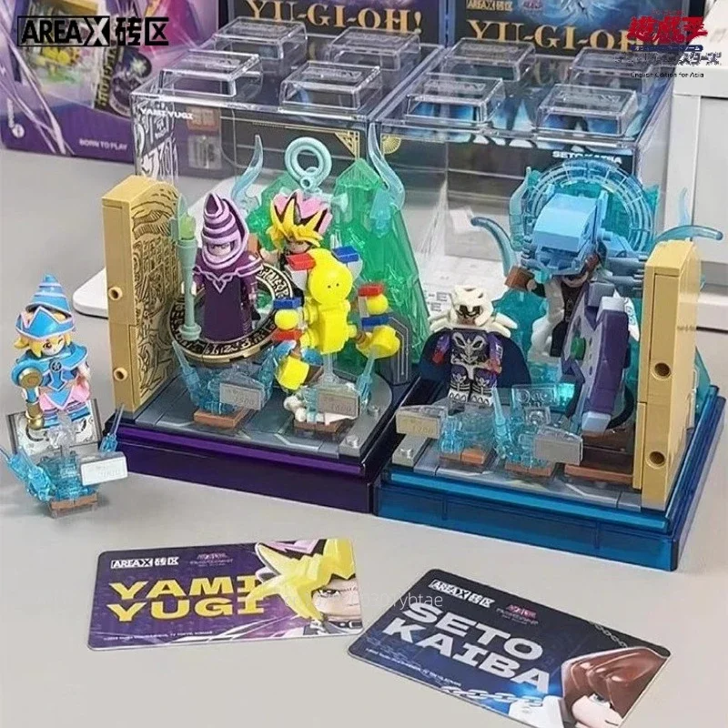 

AREAX Yu-Gi-Oh Series Box Building Block Sky Arena Muto Game Seahorse Seto Children's Mosaic Toy Model Assemble Holiday Gifts