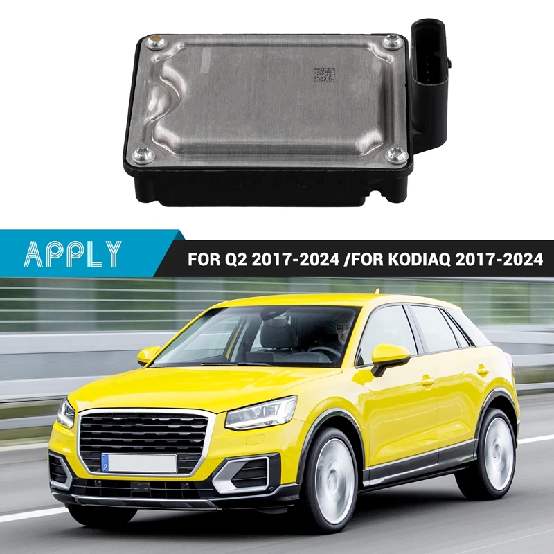 ACC Adaptive Cruise Radar Sensor Control Unit, 2Q0907572J, VW Tiguan MK2 Q2, Skoda Kodiaq Ateca