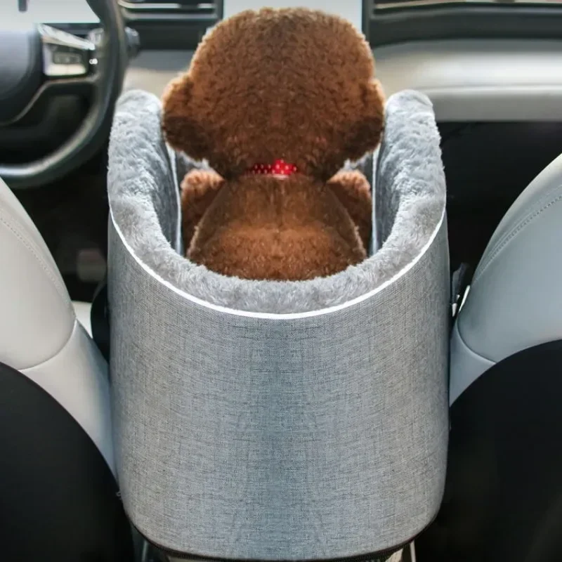 Portable Car Safety Pet Seat for Small Dogs and Cats, Travel Central Control, Transport Dog Carrier, Bag Protector