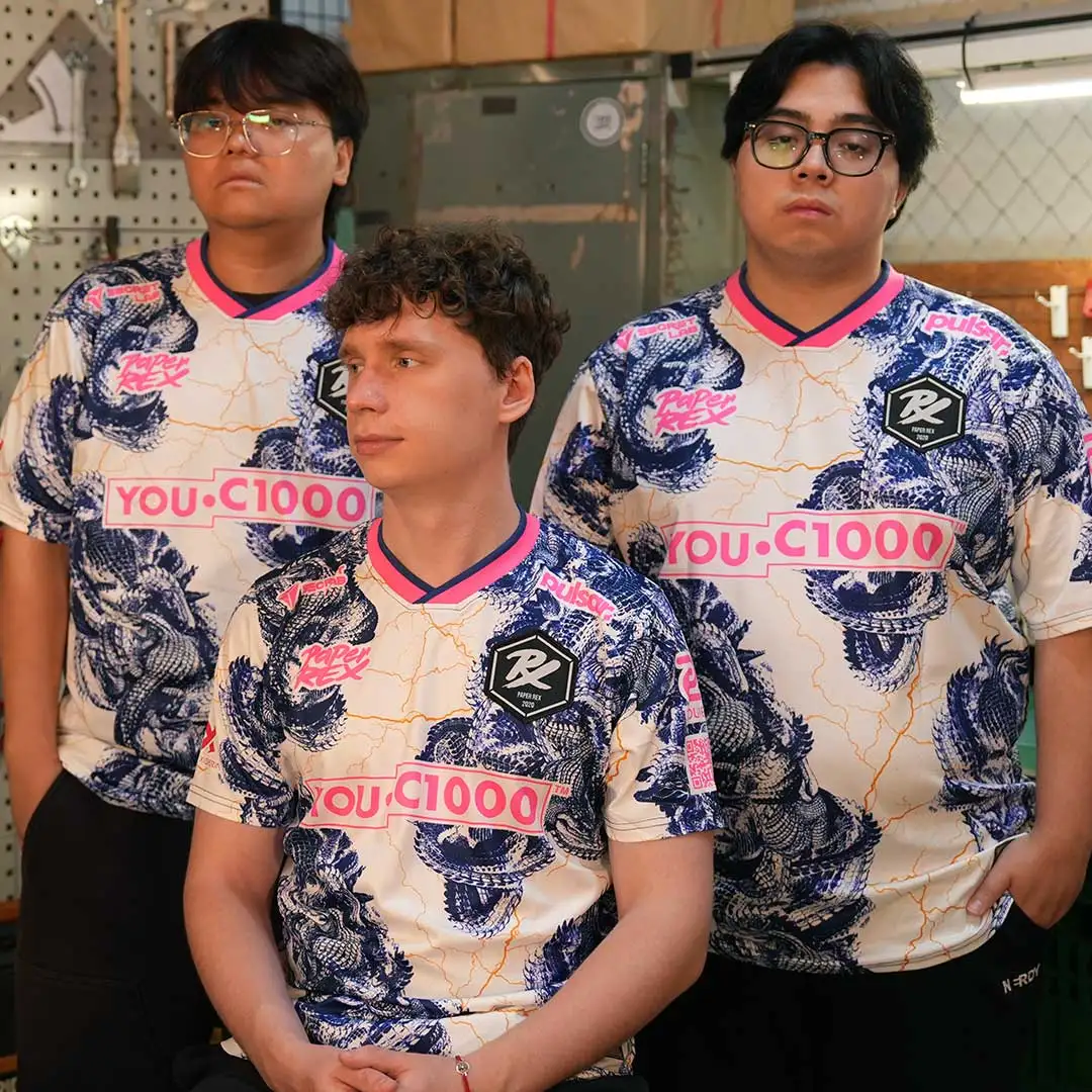 Paper Rex 2026/27 Salt Match Jersey VCT Game Esports Club PRX Uniform Clothing Men Fashion 3D Print Short Sleeve Tees Fans Tops