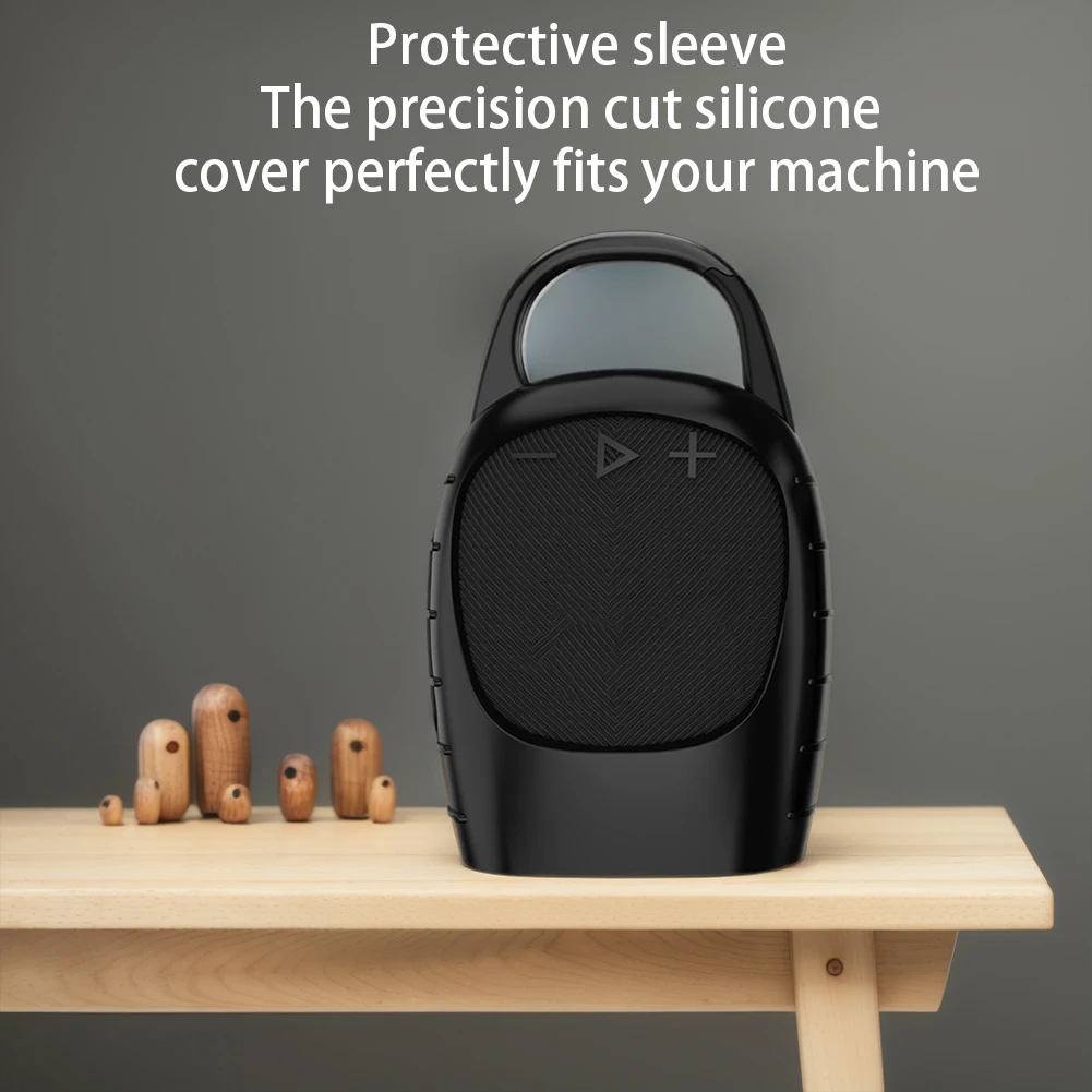 Silicone Cover Case Protective Carrying Case Shockproof Speaker Carrying Stand Up Cover Pouch Dustproof Anti-Drop for JBL Clip 5