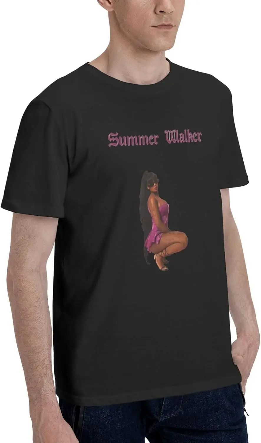 Summer Music Walker Hip Hop Rap Trap Rappers Singers Streetwear Vintage Style T-ShirtsBlack