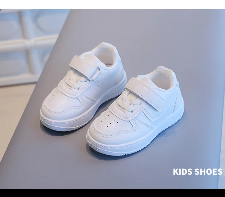 Herbst Kinder-Sneaker Jungen Freizeitschuhe Leder Flache Schüler-Gehschuhe Rutschfeste Mädchen Leichte Sport-Tennisschuhe – Detail 10