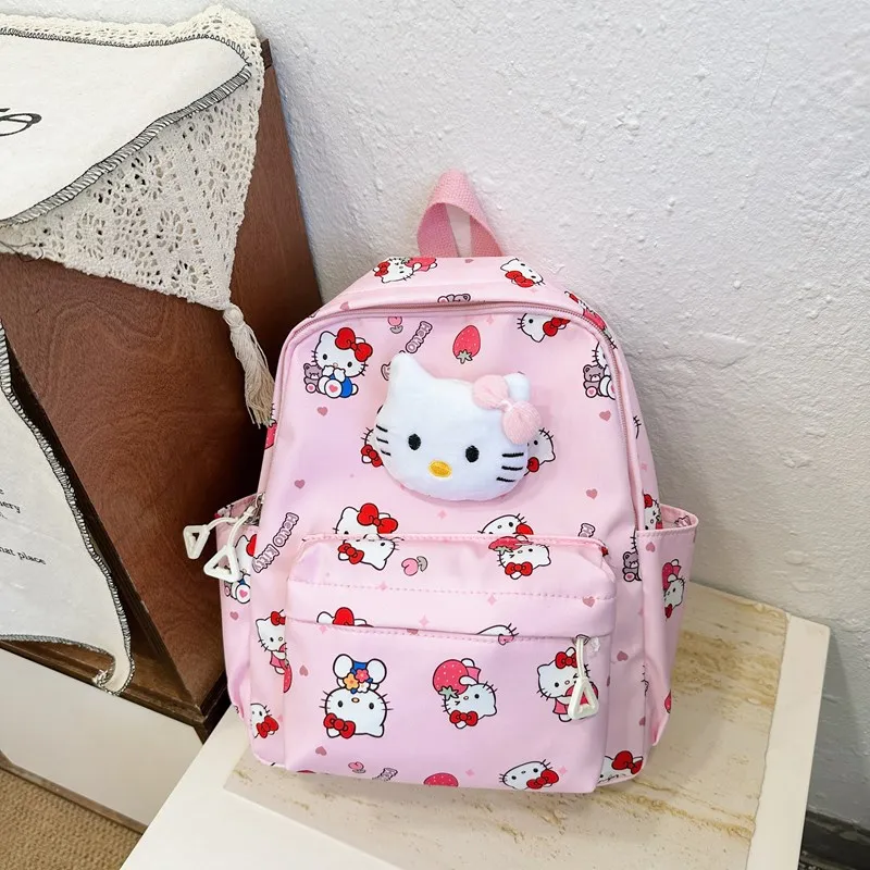 Sanrio Hello Kitty Cartoon plecak tornister uczeń przybory szkolne śliczne Kuromi Cinnamoroll chłopcy dziewczęta plecak o dużej pojemności ﻿