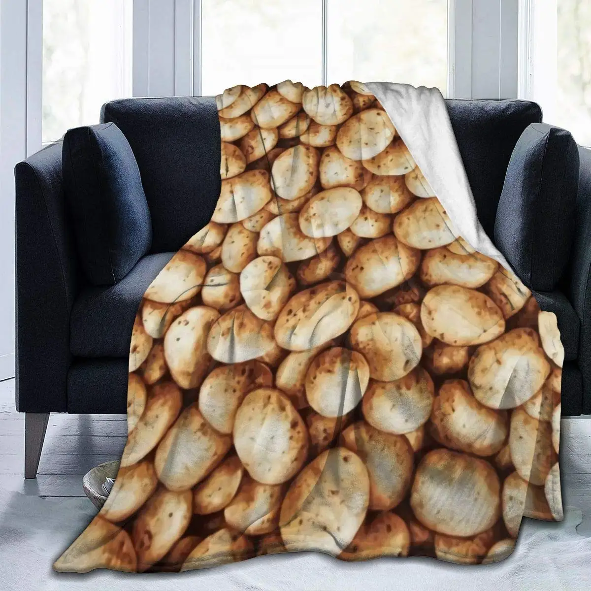 Comfy Soft I'm A Potato Cute Potatoes Throw Blanket,Flannel Home Blanket,full Size Blankets for Bedroom Living Rooms Sofa Couch