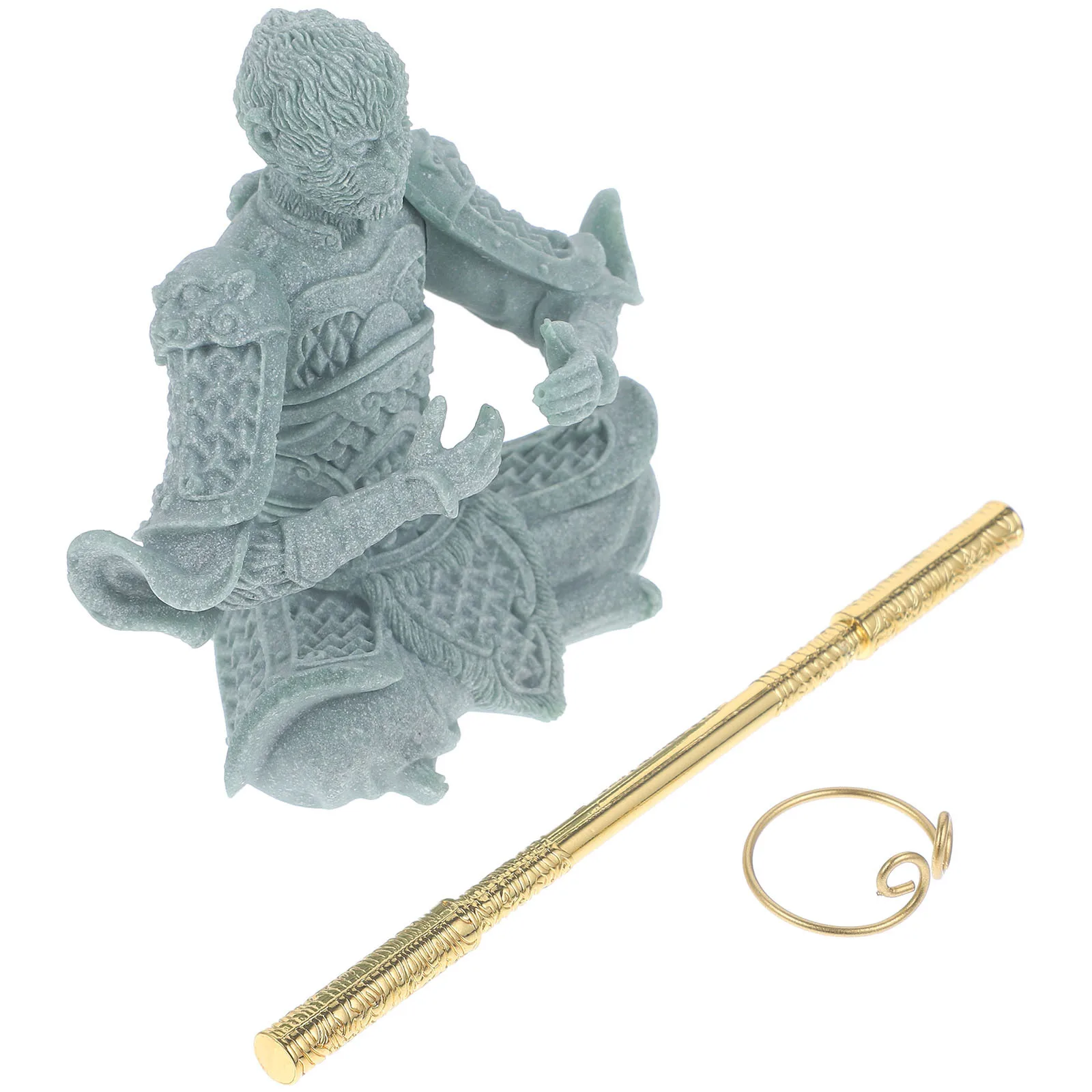 

Monkey Tea Pet Sandstone Sculpture Mini Desktop Decoration Office Home Ornament Tea Tray Adornment Lovely Monkey Craft