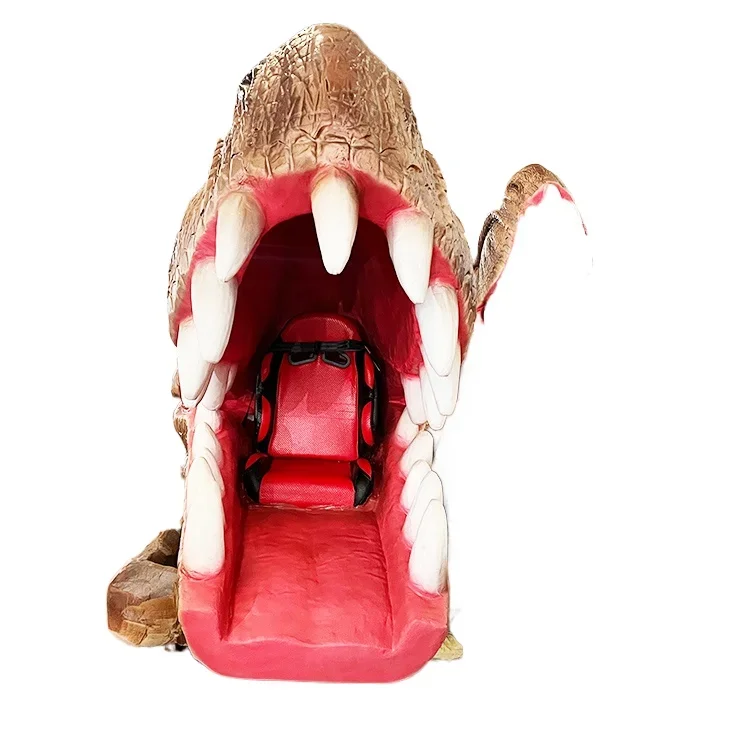 Amusement Facilities Dinosaur Head Rocking Chair Fiberglass Decorative Playground