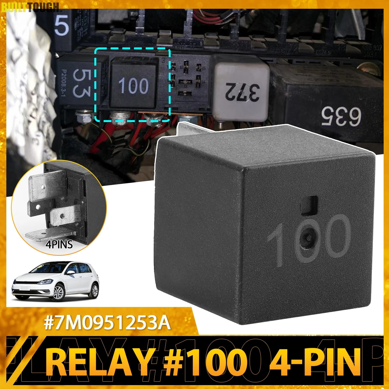 

#100 Close Contact Multi Function Relay For Audi A4 A6 A8 Q5 Skoda Fabia Octavia Superb VW Polo Tiguan Touran Passat 7M0951253A