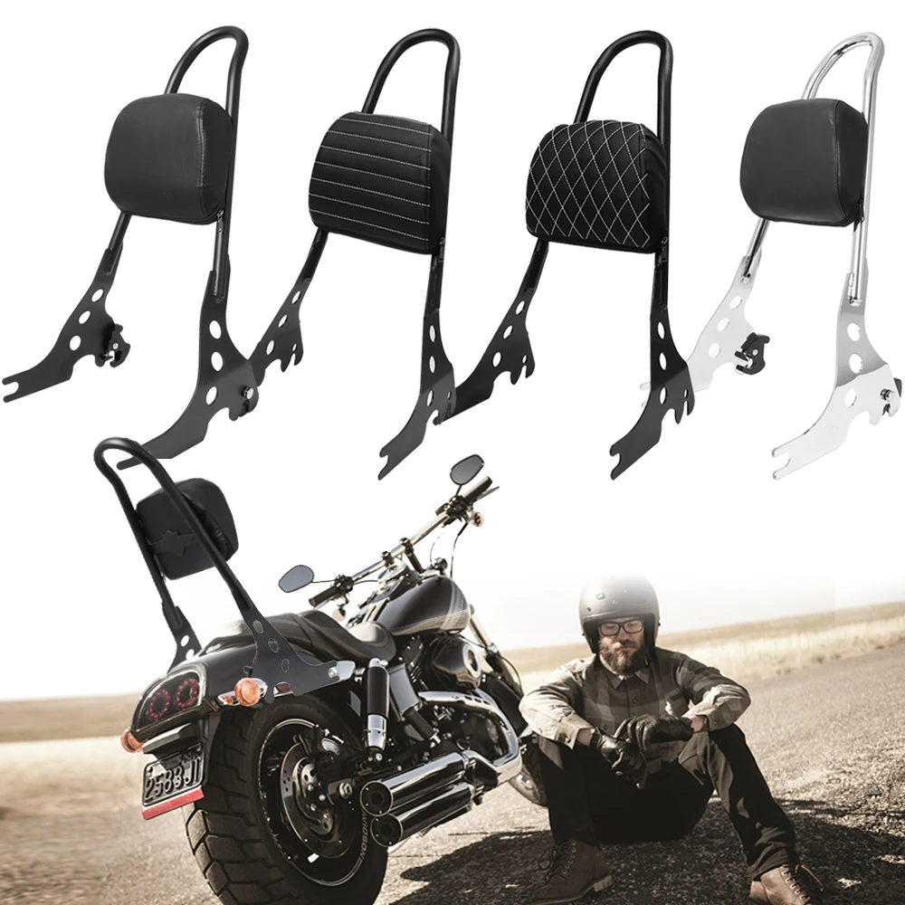 

Motorcycle Detachable Sissy Bar Passenger Backrest Black For Harley Sportster XL 883 1200 72 48 Iron Roadster Custom 2004-2023