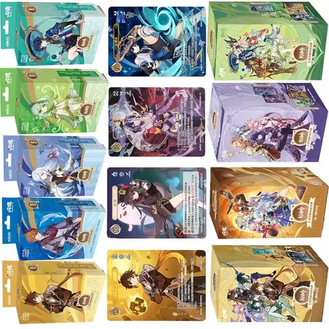 SHININGSOUL Genshin Impact Card Genius Invokation TCG Battle Card Booster  Pack Vol.4  Trading  Game Anime Collection  Toys Gift