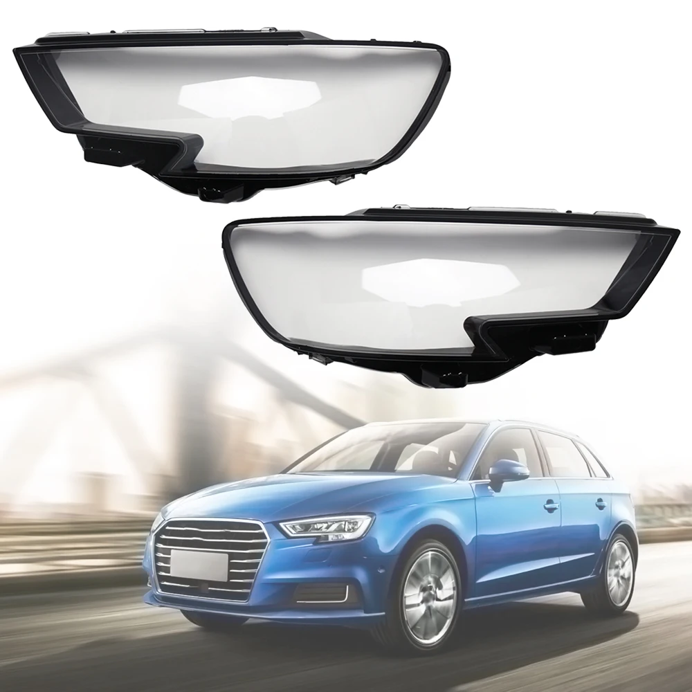 Per Audi A3 2017-2020 Lente Faro Paralume Trasparente Faro Lente Sinistra e Destra Paralume Copertura Lente di Protezione Della Luce