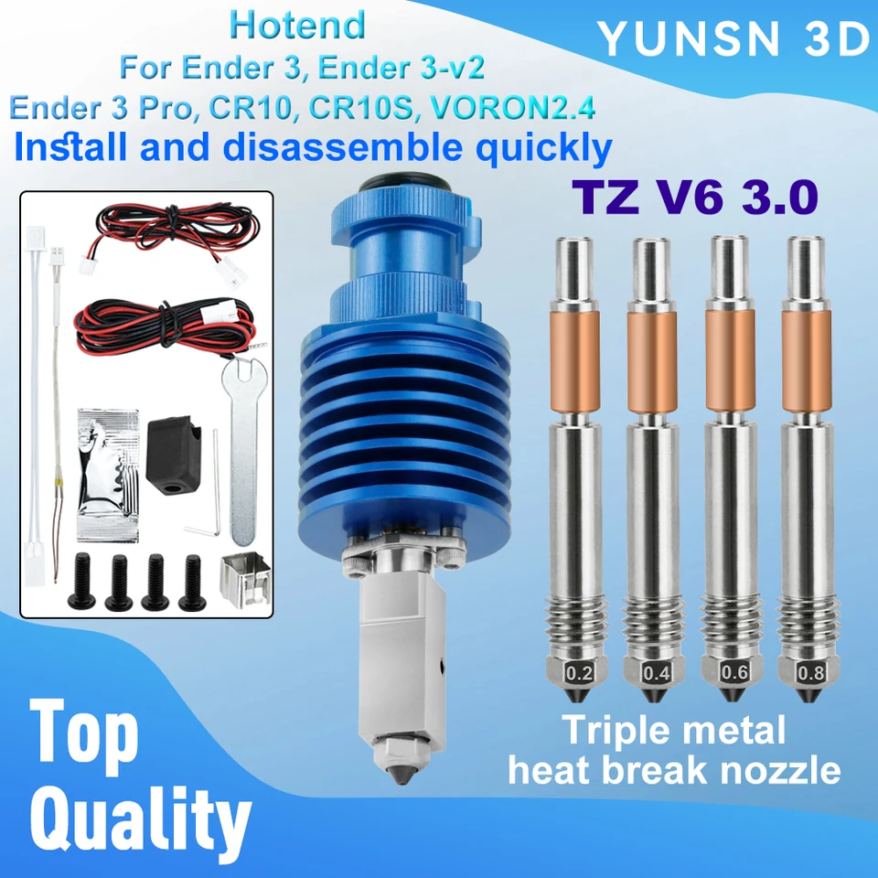 Upgrade High Speed Print Head TZ V6 3.0 Hotend Kit For Ender 3/3