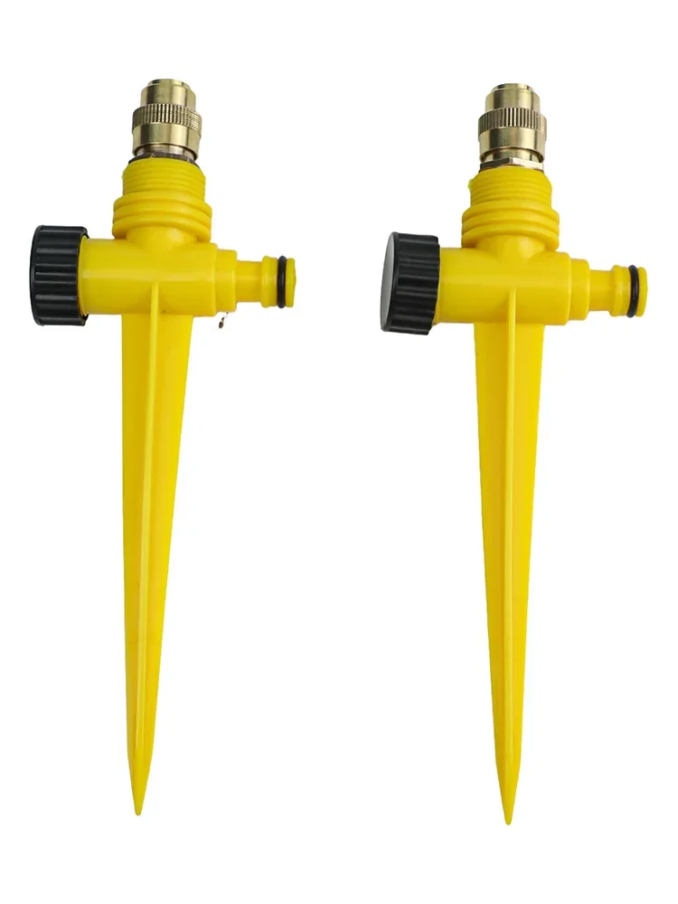 Adjustable Nozzle 360 Degree Sprinkler For Irrigation Systems 2 Pieces Set Brass Nozzle For Large Areas For Gardens