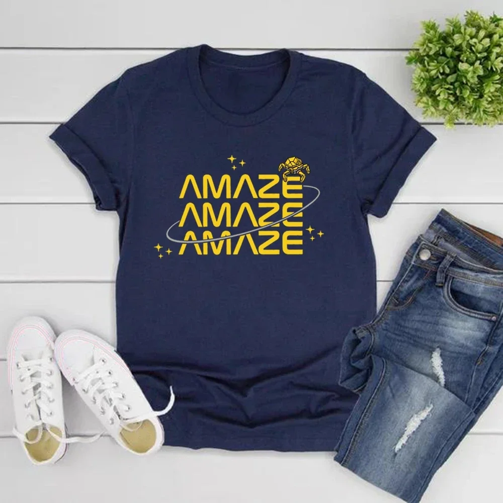 Amaze Amaze Amaze T-Shirt Project Hail Mary Rocky Shirt Unisex Graphic T Shirts Short Sleeve Casual Tshirt Tops Book Lovers Gift