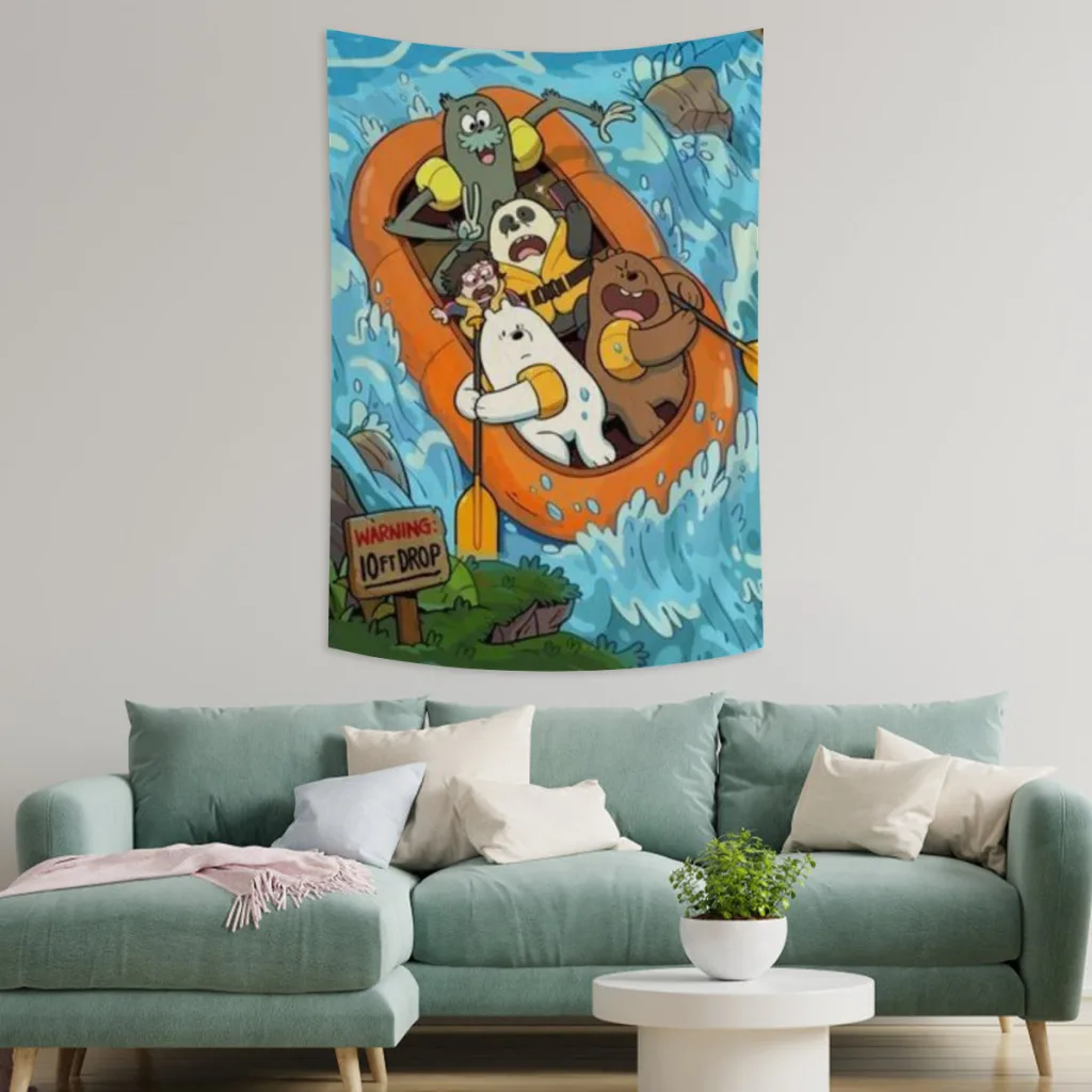 We Bare Bears Tapestry   Room Ornaments Decoration Bedroom Wall Décor