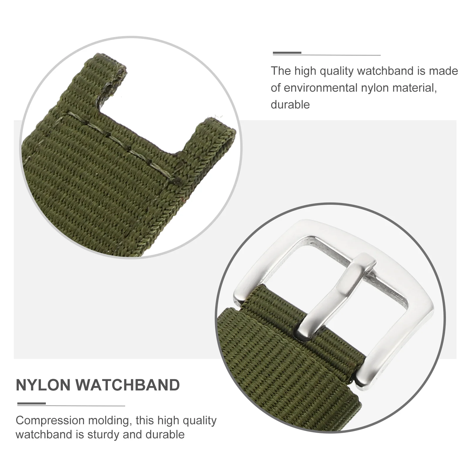 22 Mm Watch Strap Watches for Men Smart Wrist Band Watchband Sports Wristband Nylon Bracelet Miss