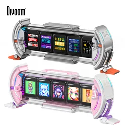 Divoom Times Gate Cyberpunk Gaming Setup Digital Pixel Art Clock with Smart APP Control, WiFi Connect, RGB LED Display,