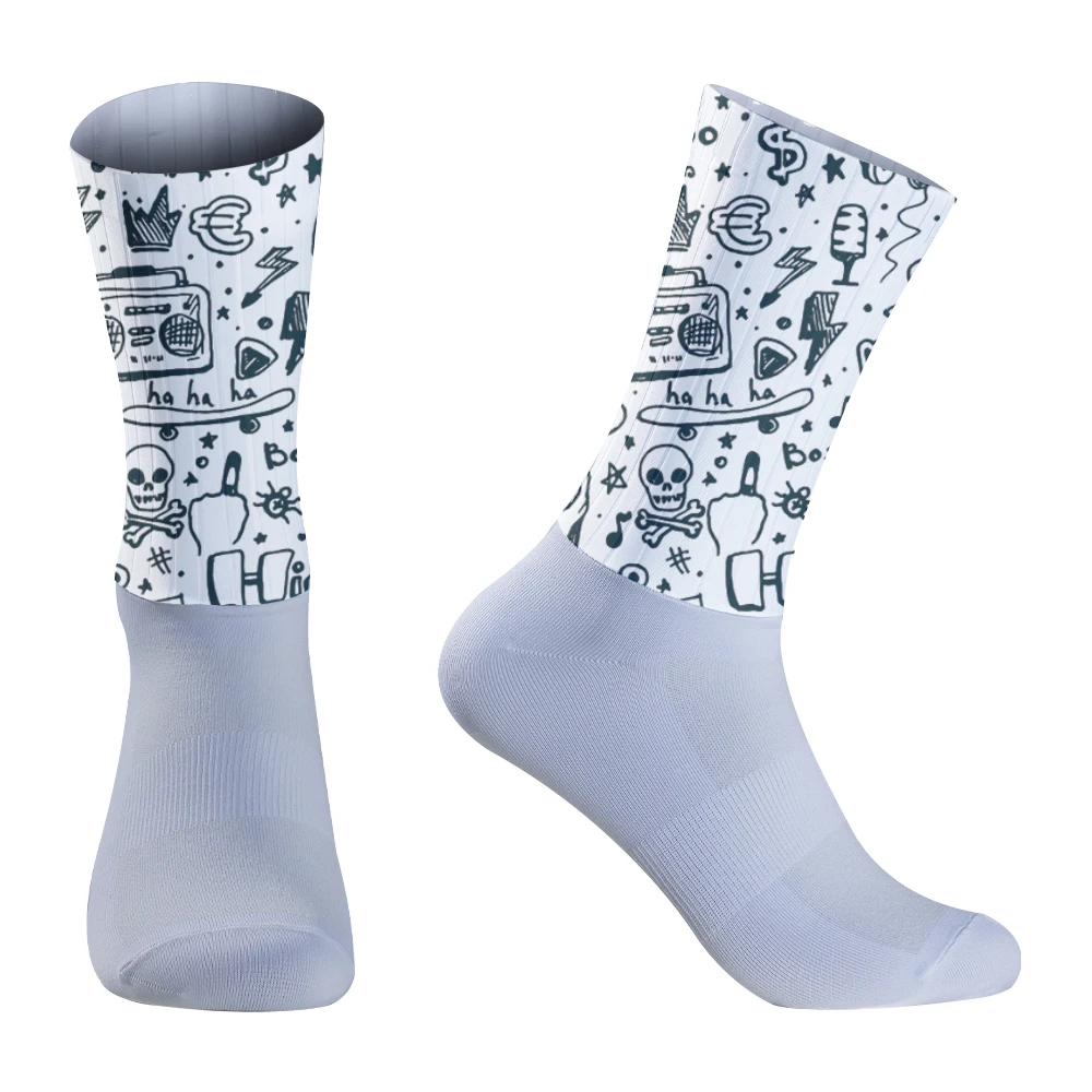 Chaussettes de vélo unisexes pour hommes et femmes, chaussettes de cyclisme, chaussettes de sport de vélo, nouveau, 2024