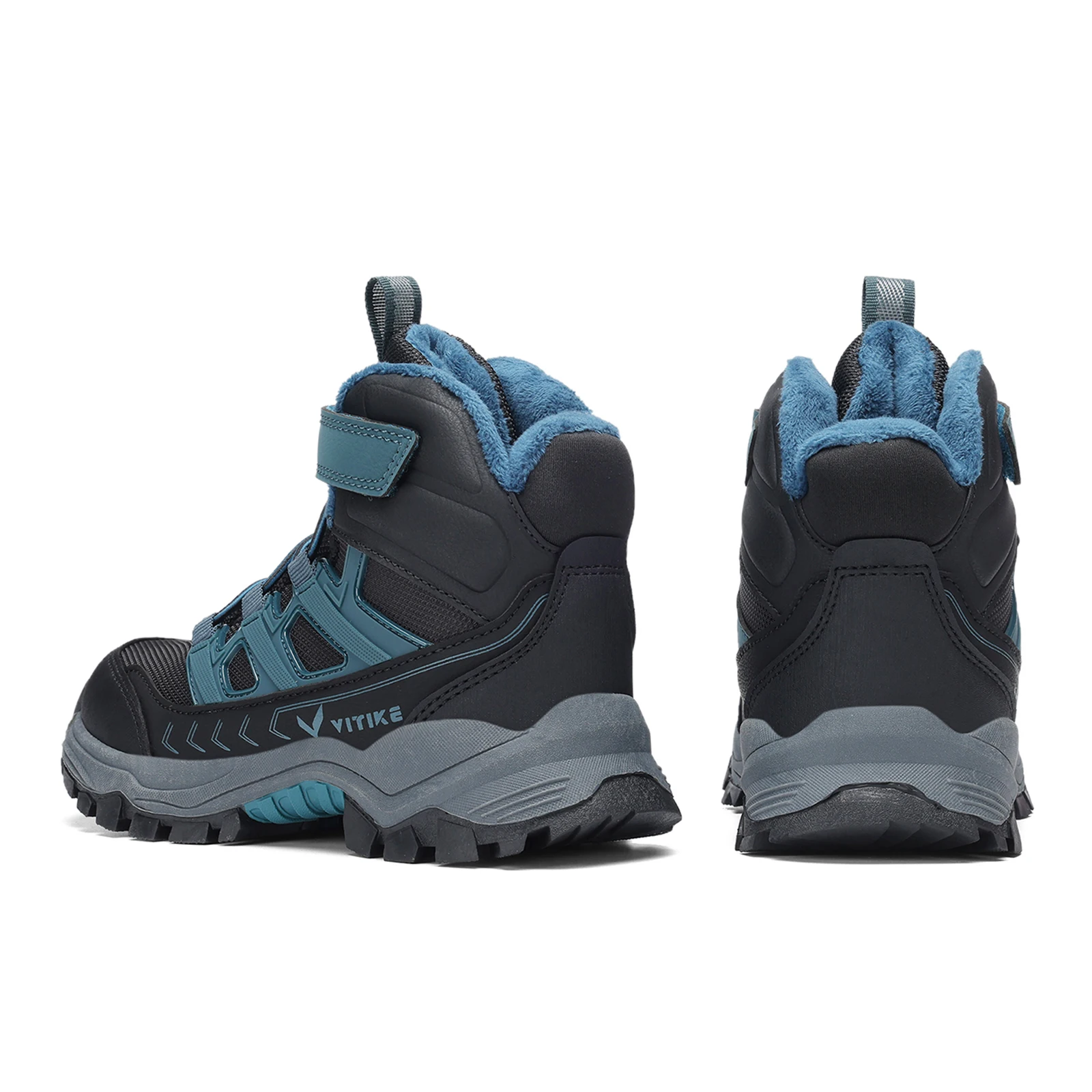Kids Hiking Boots Outdoor Walking Climbing Sneaker Comfortable Snow Shoes Antiskid Steel Buckle Sole for Boys And Girls