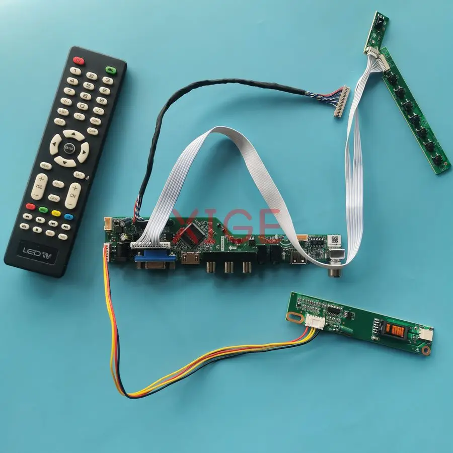 

Screen Drive Controller Board Fit HT12X14 HT12X13 HT121X01 HT12X21 1-CCFL 1024x768 20 Pins LVDS USB+AV+VGA+HDMI 1024*768 DIY Kit