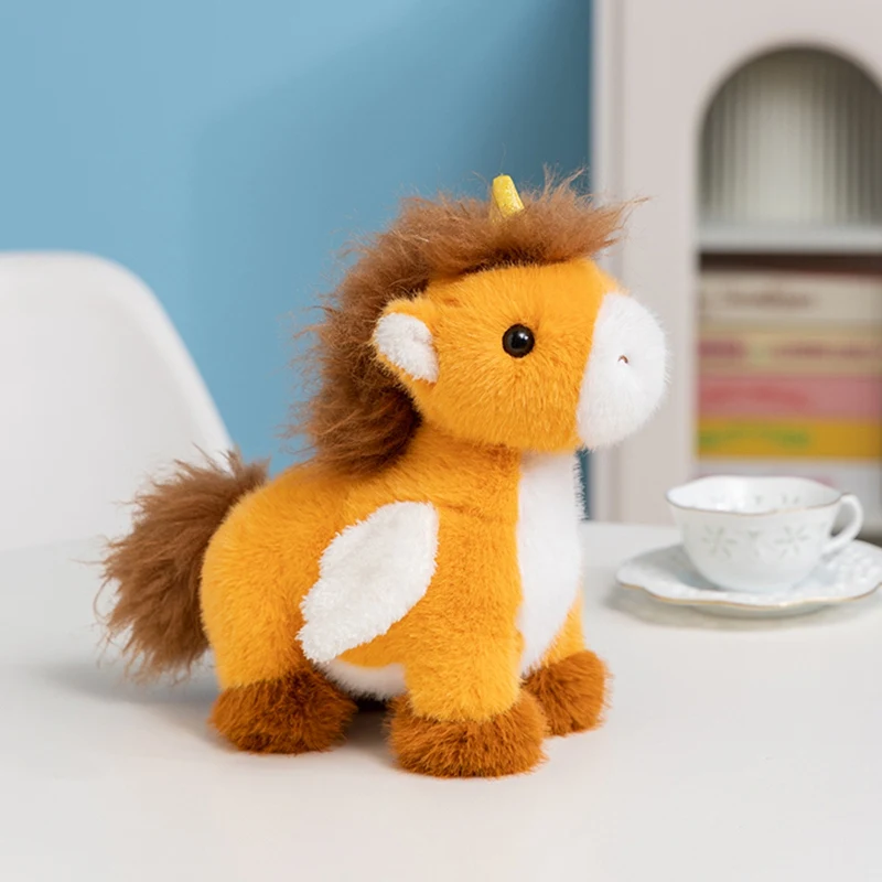 25cm Śliczny Biały Różowy Fioletowy Pegaz Pluszowe Zabawki Miękki Koń z Skrzydłami Lalki Jednorożec Poduszka do spania Wystrój domu Prezenty urodzinowe dla dzieci