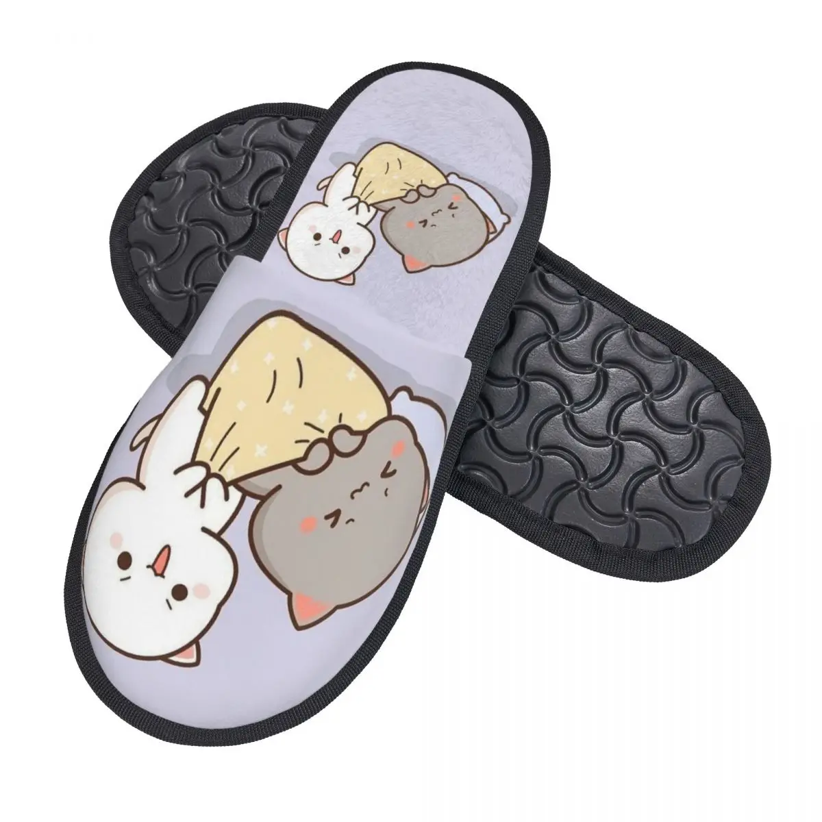 Custom Sleep Bubu Soft Memory Foam House Slippers Women Comfy Warm Anti-Skid Slipper