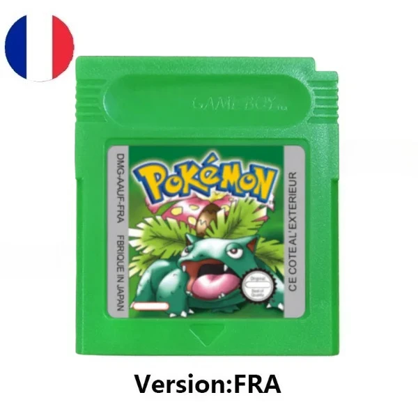 HOT USA ESP FRA GBC Pokémon Cartridge Bundle Red/Blue/Crystal/Gold/Silver/Yellow/Green Multilingual Card Pokémon Game Card image 3