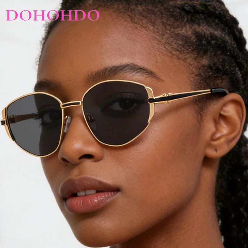 

Vintage Oval Sunglasses 2026 Men Women In Fashion Multi Color Shades Trendy Luxury Brand Design Classic Metal Sun Glasses UV400
